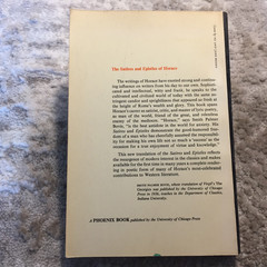 The Satires And Epistles Of Horace Horace 1959 University Of Chicago Press Book