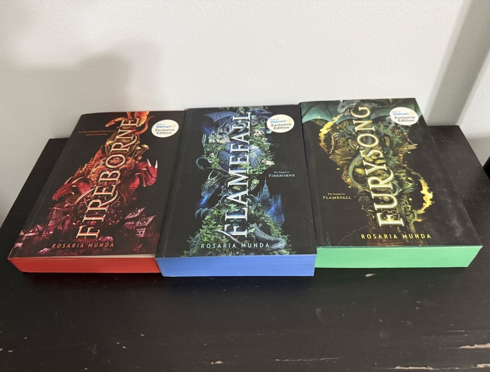 The Aurelian Cycle Fireborne Flamefall Furysong Walmart exclusive paperbacks