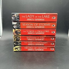The Witcher 6‑Book Lot by Andrzej Sapkowski Trade Paperback Fantasy Set