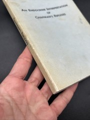 Chapman, Frank: AN ENDOCRINE INTERPRETATION OF CHAPMAN’S REFLEXES 1969 SC Book