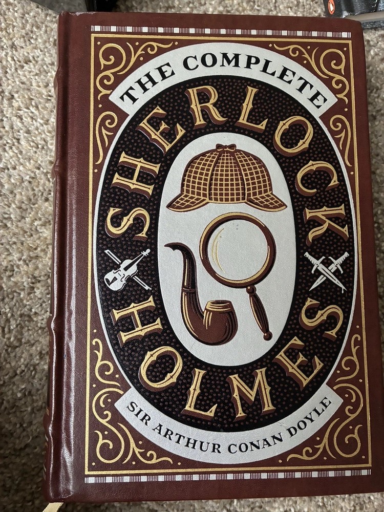 The Complete Sherlock Holmes by Sir Arthur Conan Doyle Leather Bound Hardcover