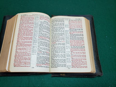 Vintage National Holy Bible Gold Seal Home Edition KJV Black Leatherbound