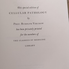 Cellular Pathology by Rudolph Virchow Hardcover Classics of Medicine Library Sp…