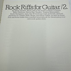 Rock Riffs for Guitars /2 Steve Tarshis 1987 PB Amsco Publications Rock Guitar