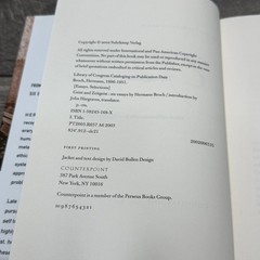 Geist and Zeitgeist Hermann Broch 2003 First Printing Philosophy Essays HCDJ