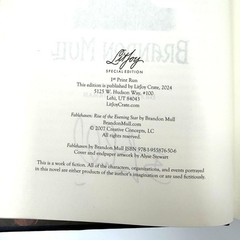 LitJoy Fablehaven Rise of the Evening Star Signed Special Edition NEW Unread