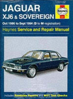 Jaguar Xj6 1986-94 Service and Repair Manual by Kibler