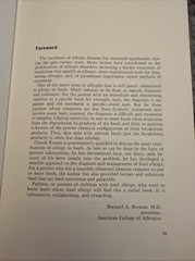 COPING WITH FOOD ALLERGY By Claude Albee Frazier MD – HBDJ Ex-lib 1975