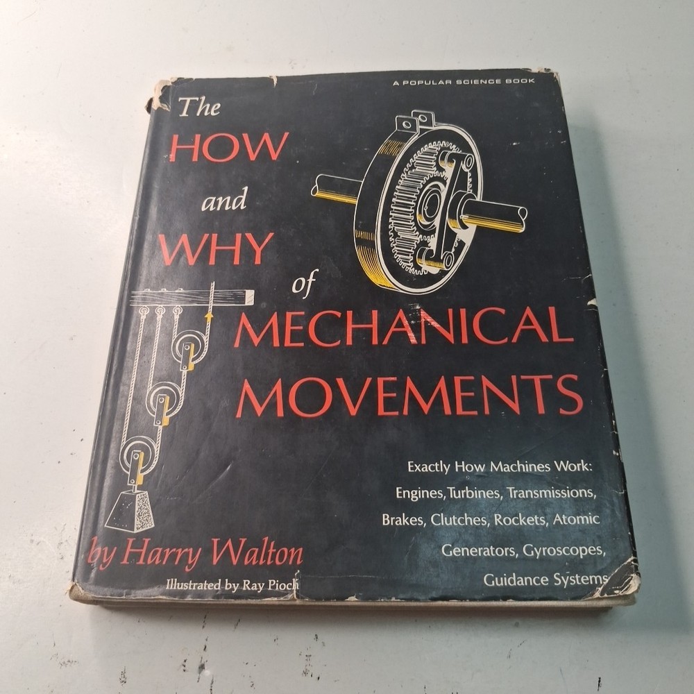 Vintage 1968 The How and Why of Mechanical Movements – Harry Walton – HC