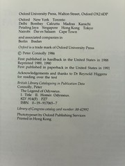 The Legend of Odysseus by Peter Connolly 1991 Oxford University Press Paperback