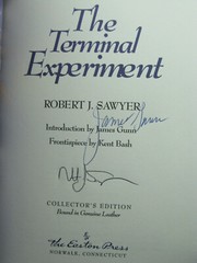 signed by 2 (author,intro), The Terminal Experiment, Robert Sawyer, Easton Press