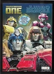 2023 Transformers One Jumbo Coloring & Activity Book – 80 Pages