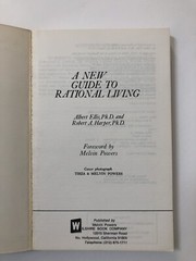 A Guide to Rational Living by Albert Ellis and Robert A. Harper (1975, PB)