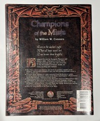 TSR Dungeons & Dragons Ravenloft #9559 CHAMPIONS OF THE MIST NM 1998
