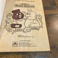 Teddy Ruxpin Coloring Activity Book 108 Clean Pages Golden 1986