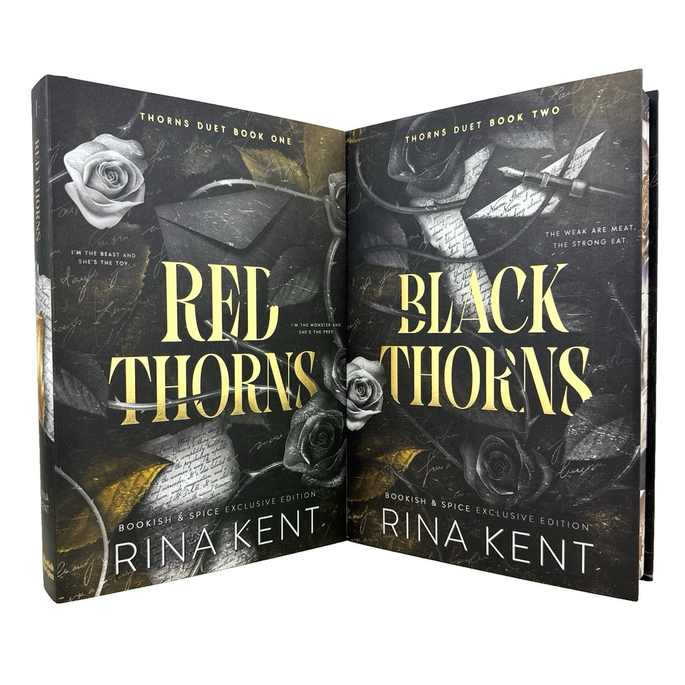 Rina Kent Thorns Duet Bookish & Spice Special Edition Hardcover Set Red & Black