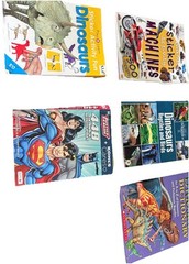 Dinosaur Activity Books, Stickers, Reading Books And Super Hero Coloring Book