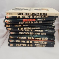 1960s James Blish Star Trek book lot and Log book series (incomplete)