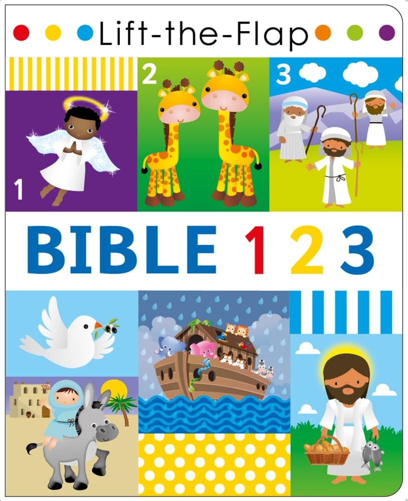 Bible 123 – Lift the Flap Activity Kids Books – Childrens Books, Toddler Boo…