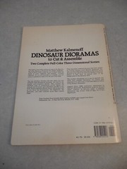 DINOSAUR DIORAMAS TO CUT & ASSEMBLE by MATTHEW KALMENOFF, 1983, SOFTCOVER!