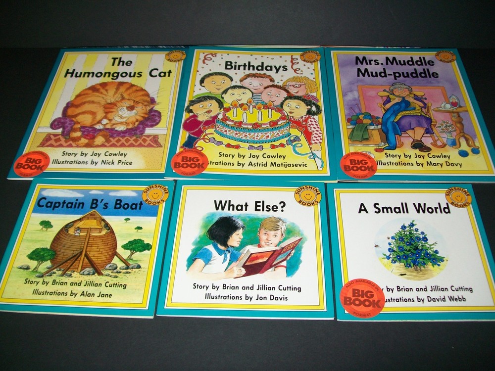 Lot of 6 Early Leveled 1 Readers SUNSHINE BOOKS Wright Group Joy Crowley VG
