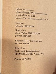 Vintage 6.5″ Travel in Austria Book Vinyl Cover w/Fold Out Maps *Pre-Owned* BSDS