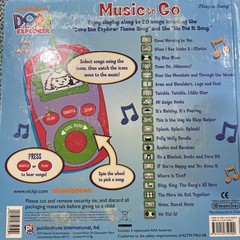 Dora the Explorer Music To Go Board Book + Sound Music Player 2011 Works