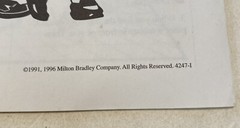 Vintage 1996 MB Dream Phone Game Replacement Instructions Original