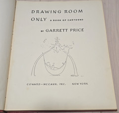 1946 Drawing Room Only: A Book of Cartoons by Garrett Price NewYorker Magazine