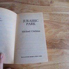 Jurassic Park Michael Crichton 1991 First Ballantine Edition Sci-Fi Thriller PB