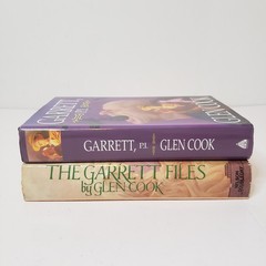 The Garrett Files & Garrett, P.I. Hardcover Book Lot Glen Cook Book Club Edition