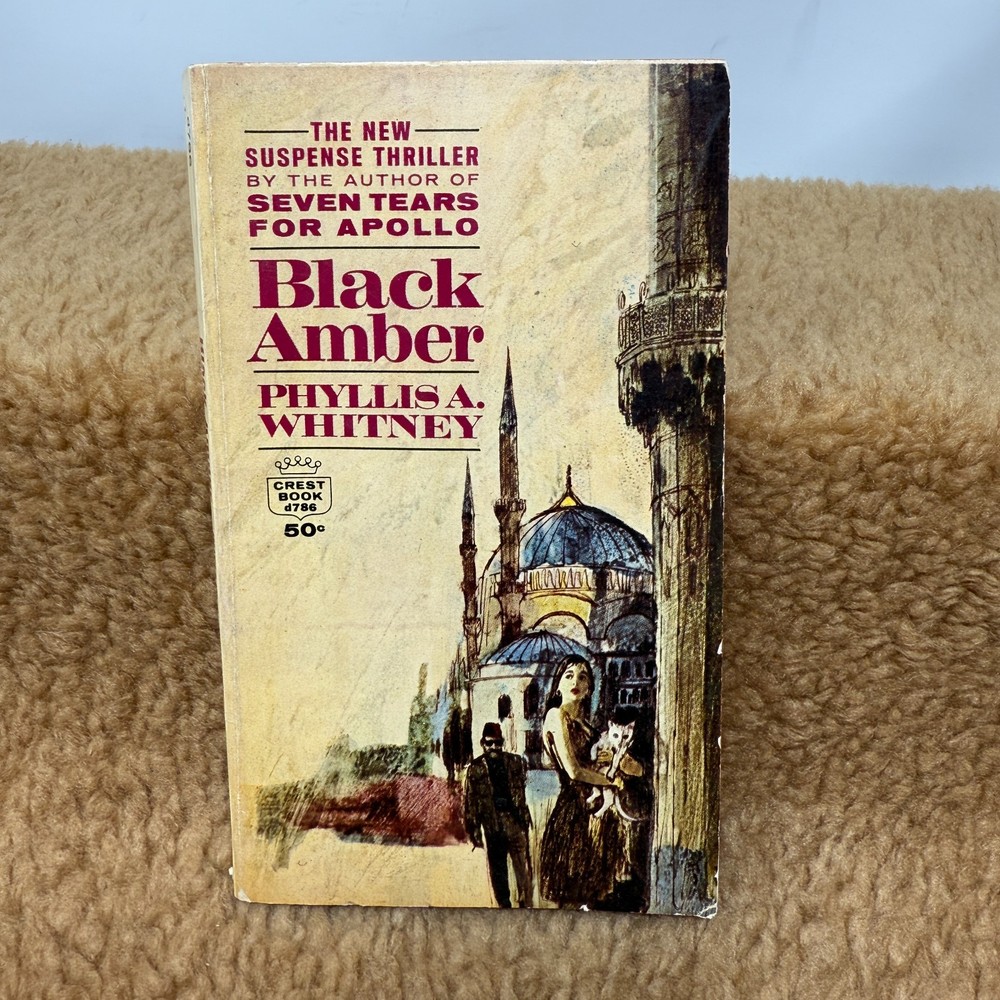 BLACK AMBER By Phyllis A. Whitney 1965 Crest Book Paperback