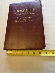 VTG 1997 Holy Bible: People’s Parallel Edition, KJV NLT Red Letter Leather Bound