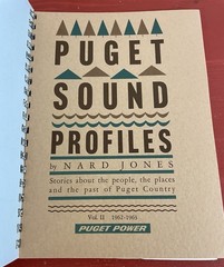 Puget Sound Profiles Volumes 1 & 2 by Nard Jones VTG Spiralbound 2-in-1 PB 1963