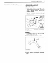 KUBOTA LA1065A Assembly Instructions Manual – ROBUST WIRE BOUND – TOUGH COVERING