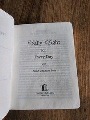 Daily Light Devotional by Anne Graham Lotz: Brand New Tan Color