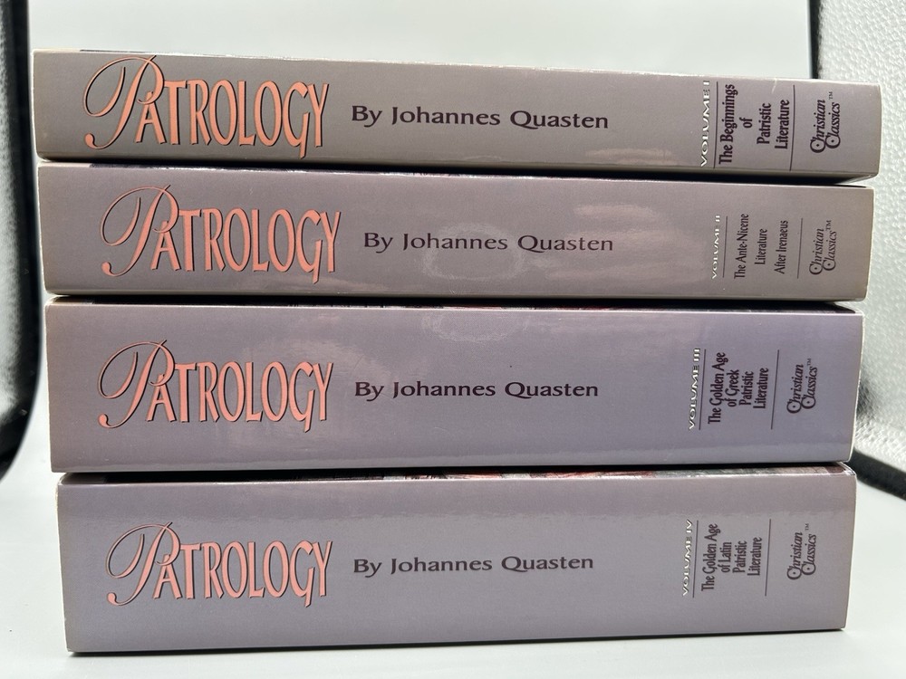Patrology by Johannes Quasten Volume 1,2,3,4 Paperback Christian Classics SET