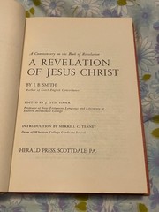 BOOK A Revelation of Jesus Christ J B Smith Commentary HC Herald Press 1962