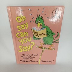 Vintage 1970s Hardcover Children’s Book Oh Say Can You Say By Dr Seuss