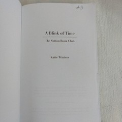 Katie Winters Book Lot Of 2 PB Against Current Blink Of Time Sutton Book Club