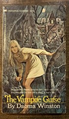 THE VAMPIRE CURSE By Daoma Winston 1971 Gothic Horror 1st Ed / 1st Print PB RARE