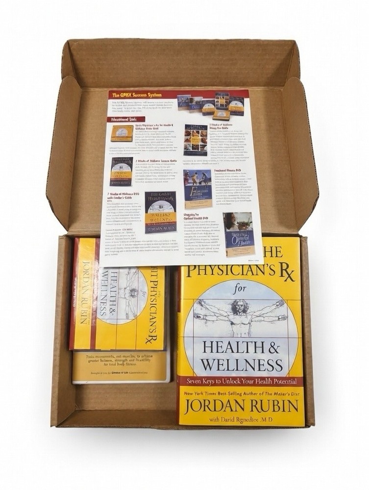 Jordan Rubin Biblical Health & Wellness GPRX Set – Book, DVDs & Audio CDs