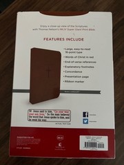 Super Giant Print Bible NKJV Imitation Leather Largest Print 16 point BRAND NEW!
