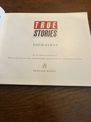 David Byrne True Stories Book Paperback 1986