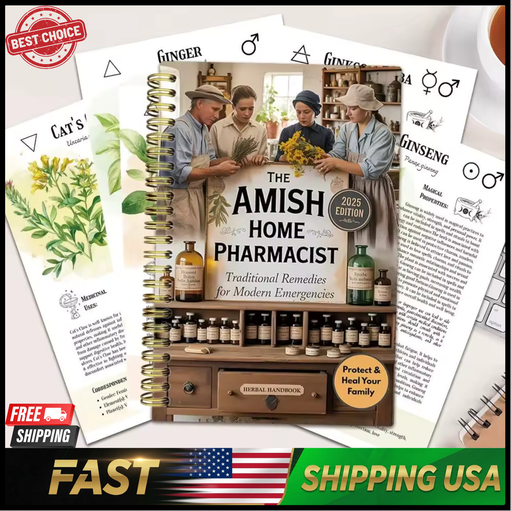 The Complete Amish Apothecary Book Herbal Remedies & Home Healing Free Shipping