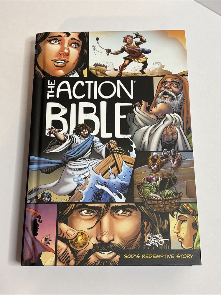 The Action Bible: God’s Redemptive Story by Sergio Cariello Hardcover