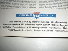 American Trucker Premier Edition Truckstops Book 1996 Spiral Binding 376 Pages