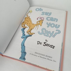 Vintage 1970s Hardcover Children’s Book Oh Say Can You Say By Dr Seuss