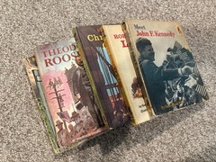 Vintage Meet Series Lot Of 5 Hardcover Biographies Multicolor Illustrated USA