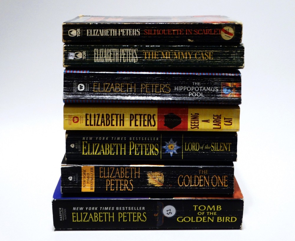 Elizabeth Peters Book Lot (7) Mystery Silhouette in Scarlet The Mummy Case